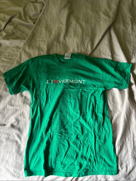 Gildan Other - Gildan || Green Cotton I Love Vermont Short Sleeve Tee Size S